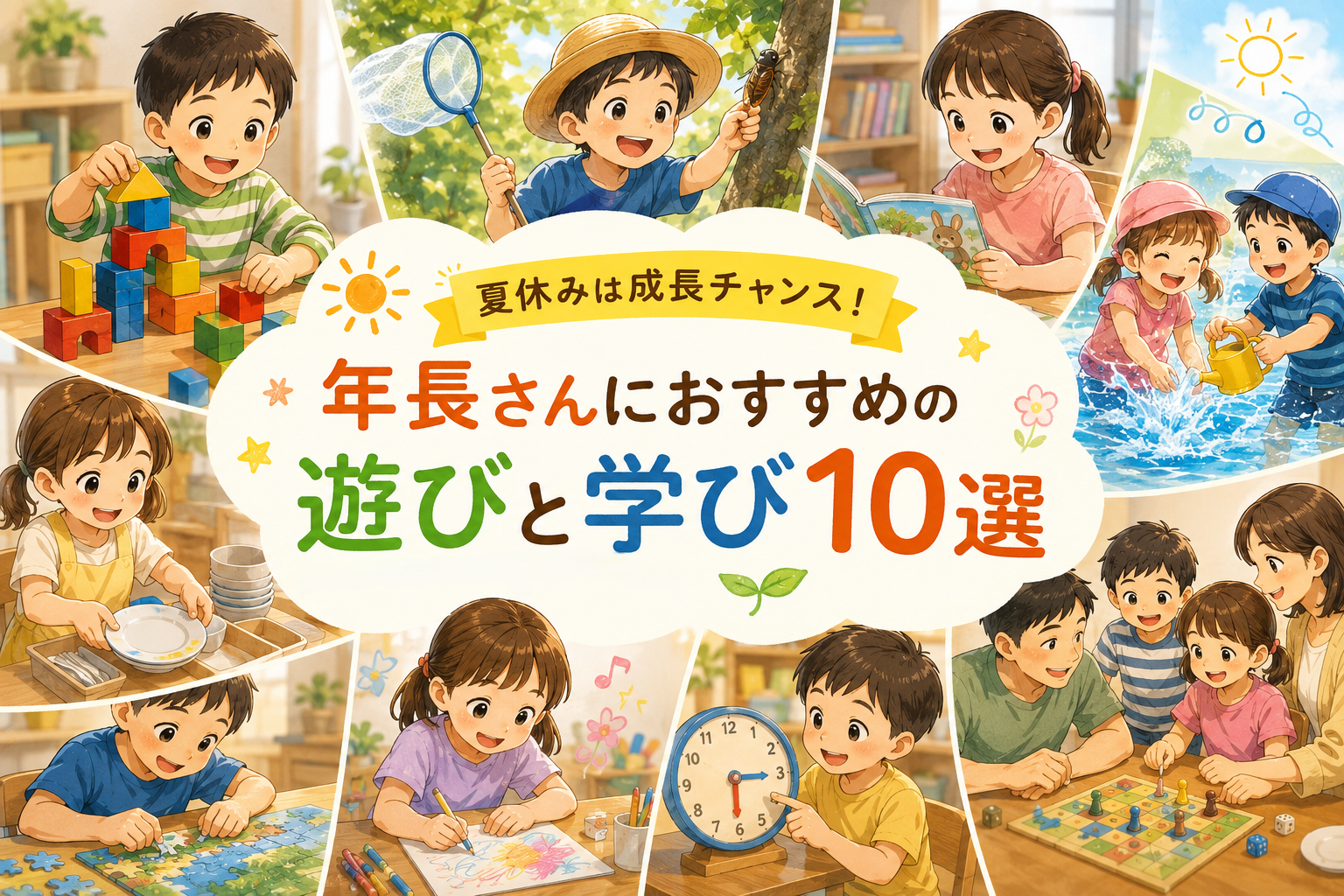 夏休みは成長チャンス！年長さんにおすすめの遊びと学び10選